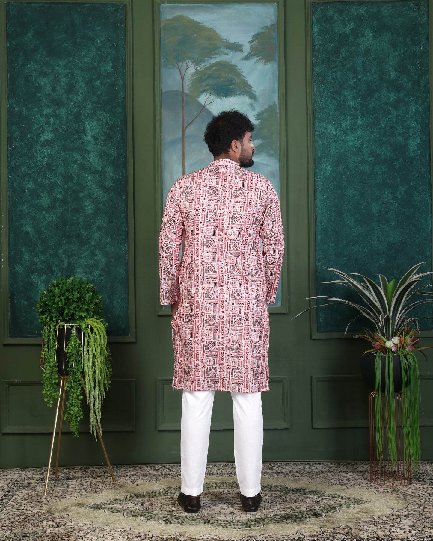 RAYON PRINTED KURTA WITH PAYJAMA SET