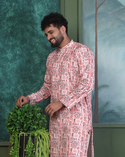 RAYON PRINTED KURTA WITH PAYJAMA SET