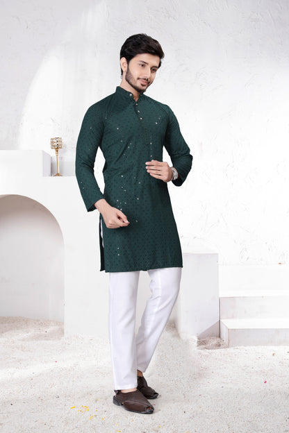 LUCKNOWI CHIKANKARI KURTA